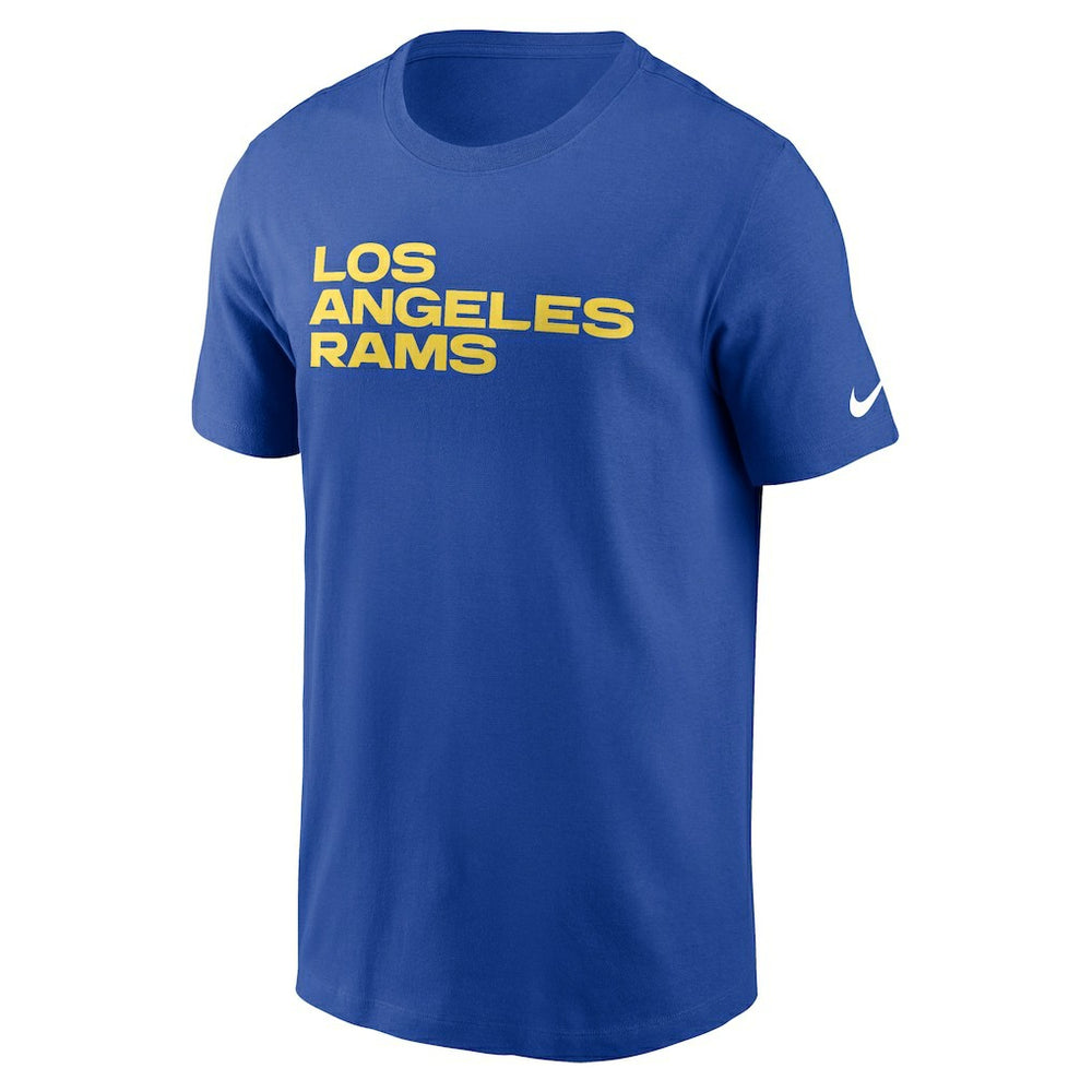 Los Angeles Rams Primetime Wordmark Essential T-Shirt Royal