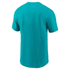 Miami Dolphins Primetime Wordmark Essential T-Shirt Aqua
