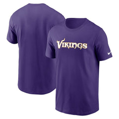 Minnesota Vikings Primetime Wordmark Essential T-Shirt Purple