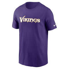 Minnesota Vikings Primetime Wordmark Essential T-Shirt Purple