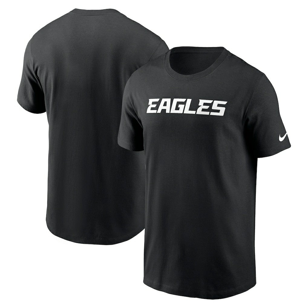 Philadelphia Eagles Primetime Wordmark Essential T-Shirt Black