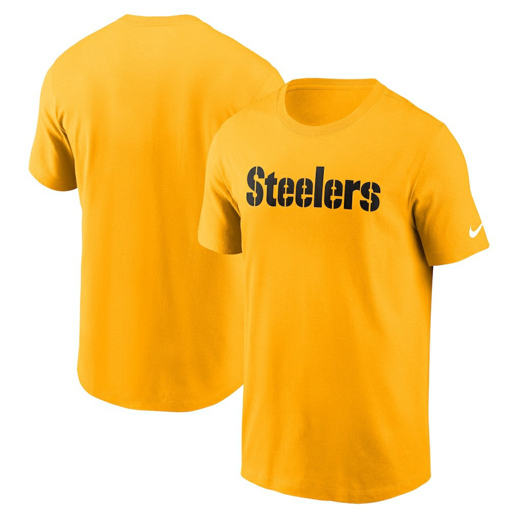 Pittsburgh Steelers Primetime Wordmark Essential T-Shirt Gold