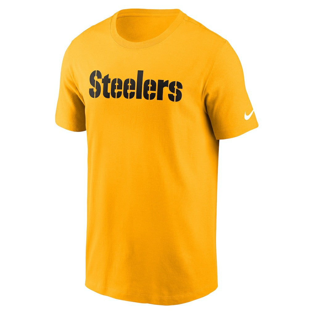 Pittsburgh Steelers Primetime Wordmark Essential T-Shirt Gold