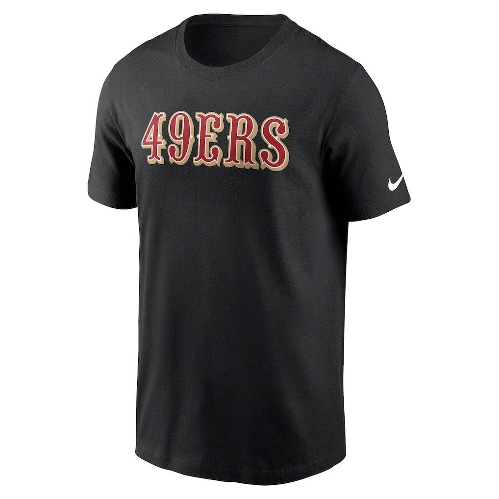 San Francisco 49ers Primetime Wordmark Essential T-Shirt Black
