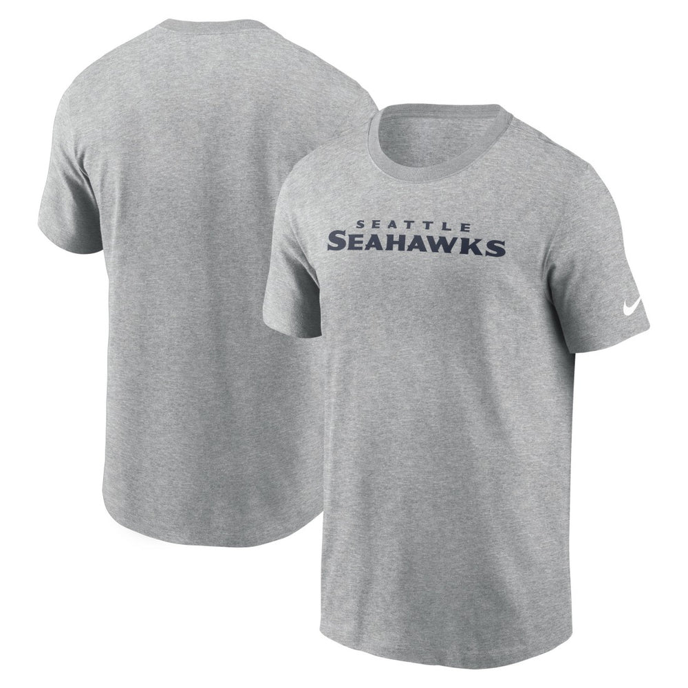 Seattle Seahawks Primetime Wordmark Essential T-Shirt Heather Gray