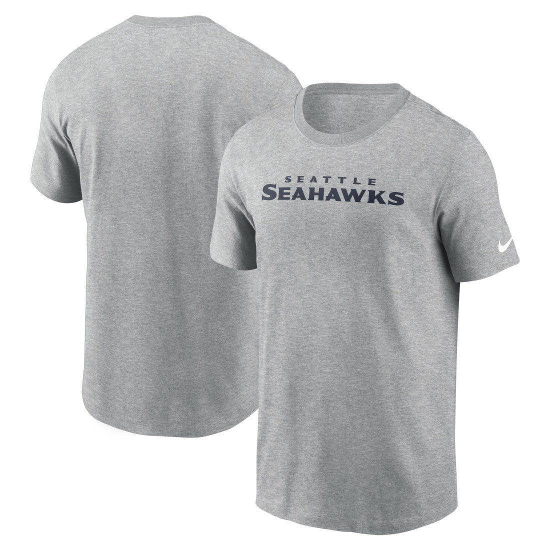 Seattle Seahawks Primetime Wordmark Essential T-Shirt Heather Gray