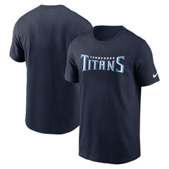 Tennessee Titans Primetime Wordmark Essential T-Shirt Navy