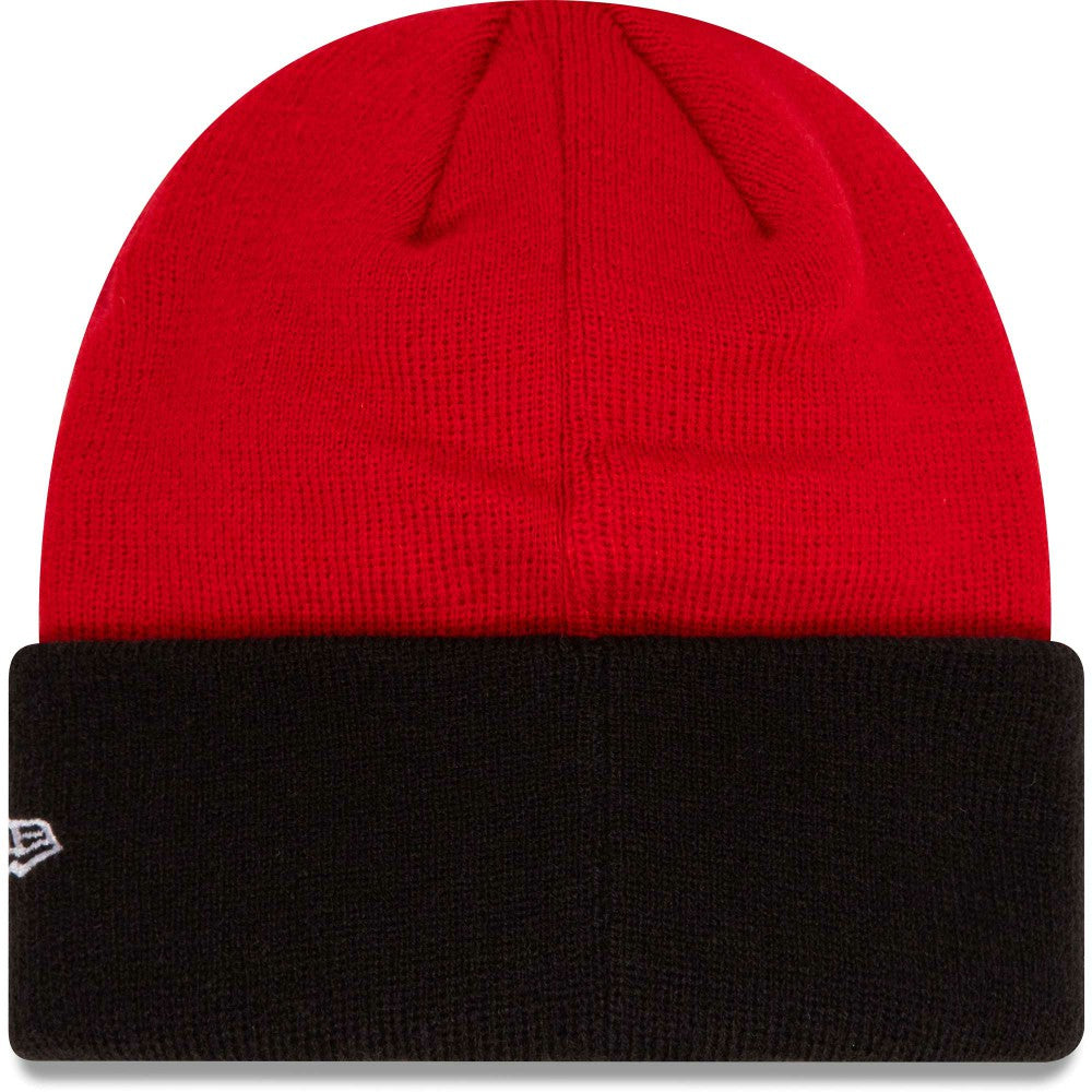AC Milan New Era Youth Wordmark Cuffed Knit Hat Red