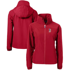 Boston Red Sox Cutter & Buck Women's Charter Eco Recycled Full-Zip Jacket - Red Jackets