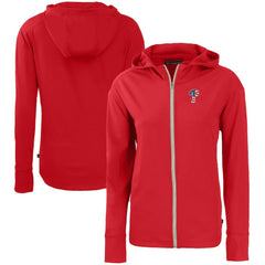 Philadelphia Phillies Cutter & Buck Women's Daybreak Eco Recycled Full-Zip Hoodie - Red Hoodies