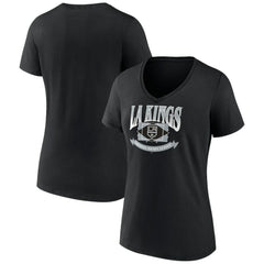 NHL Los Angeles Kings Women's Slapshot V-Neck T-Shirt - Black