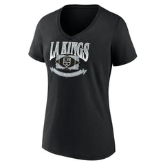 NHL Los Angeles Kings Women's Slapshot V-Neck T-Shirt - Black