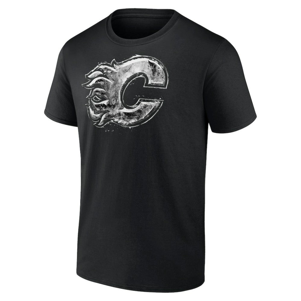 NHL Calgary Flames Iced Out T-Shirt - Black