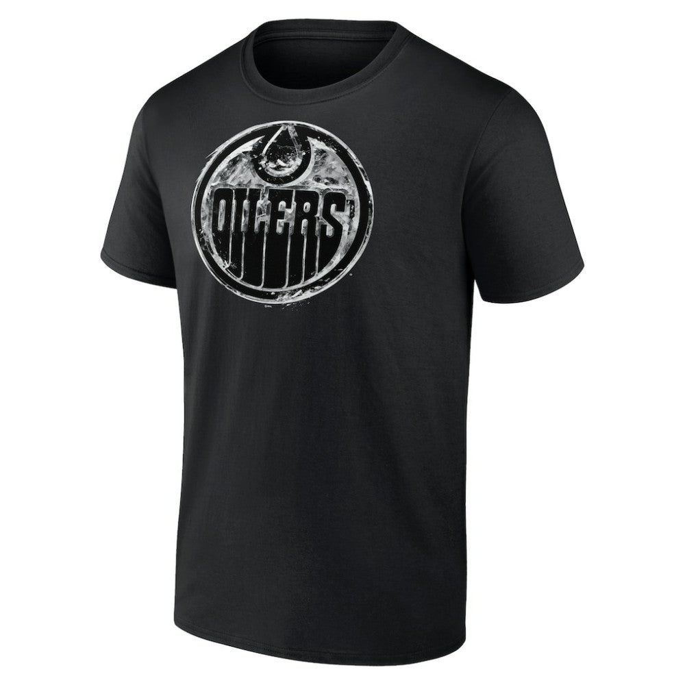 NHL Edmonton Oilers Iced Out T-Shirt - Black