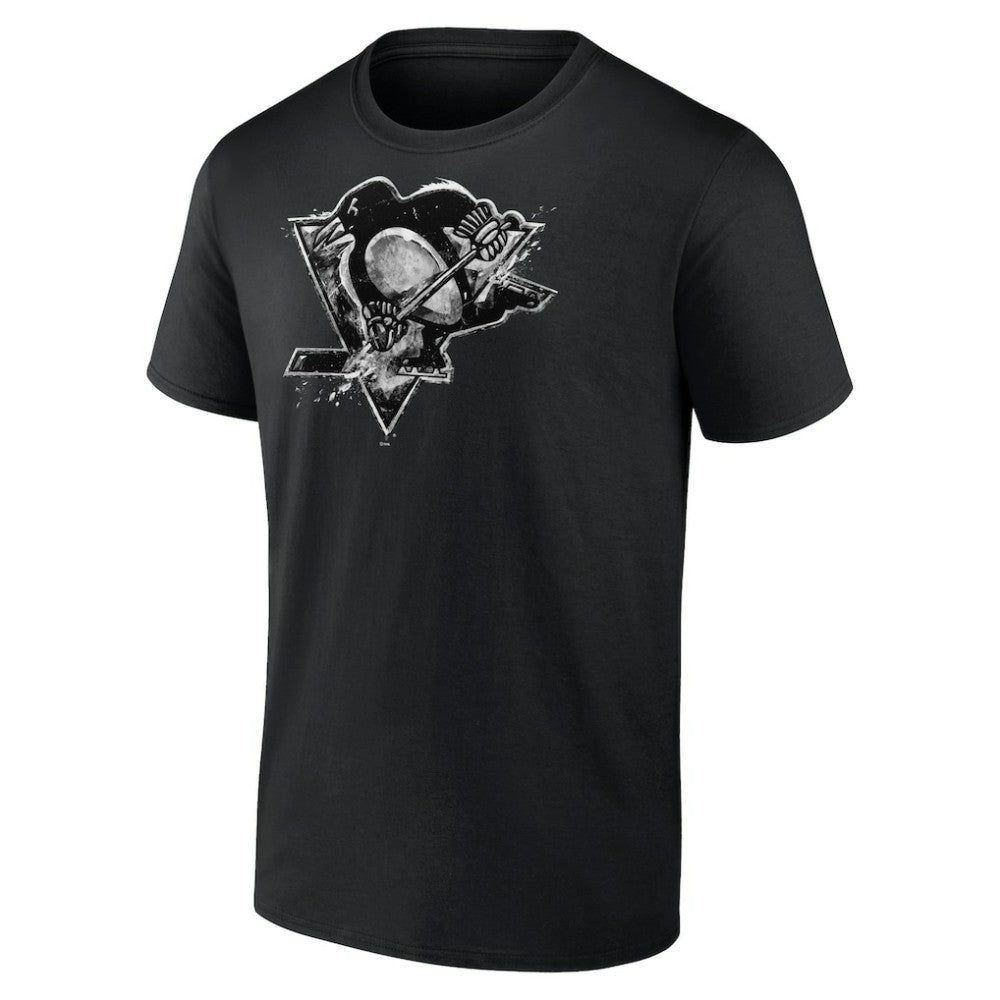 NHL Pittsburgh Penguins Iced Out T-Shirt - Black