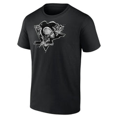 NHL Pittsburgh Penguins Iced Out T-Shirt - Black