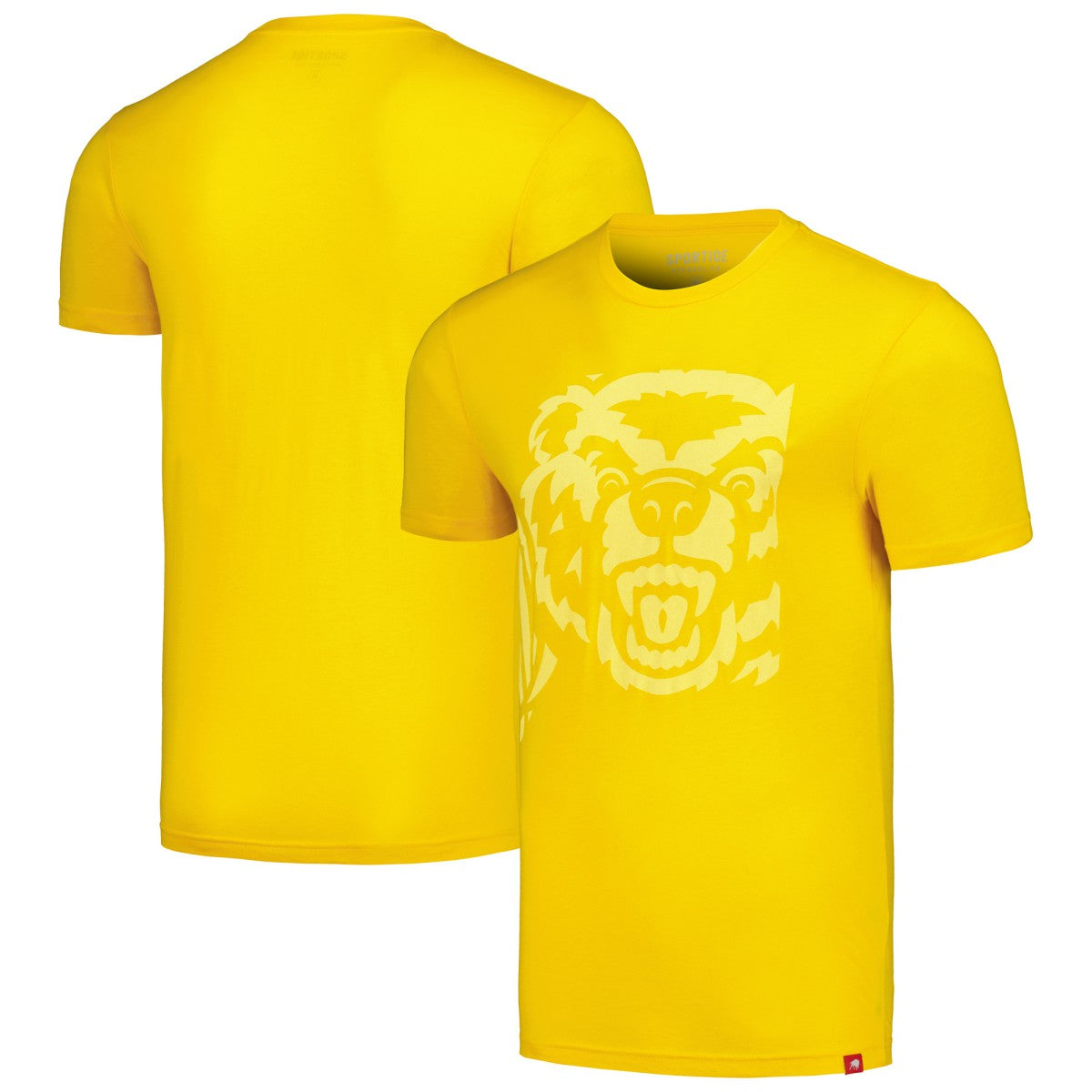 Memphis Grizzlies Sportiqe Unisex Bear Baller Tri-Blend Comfy T-Shirt Gold