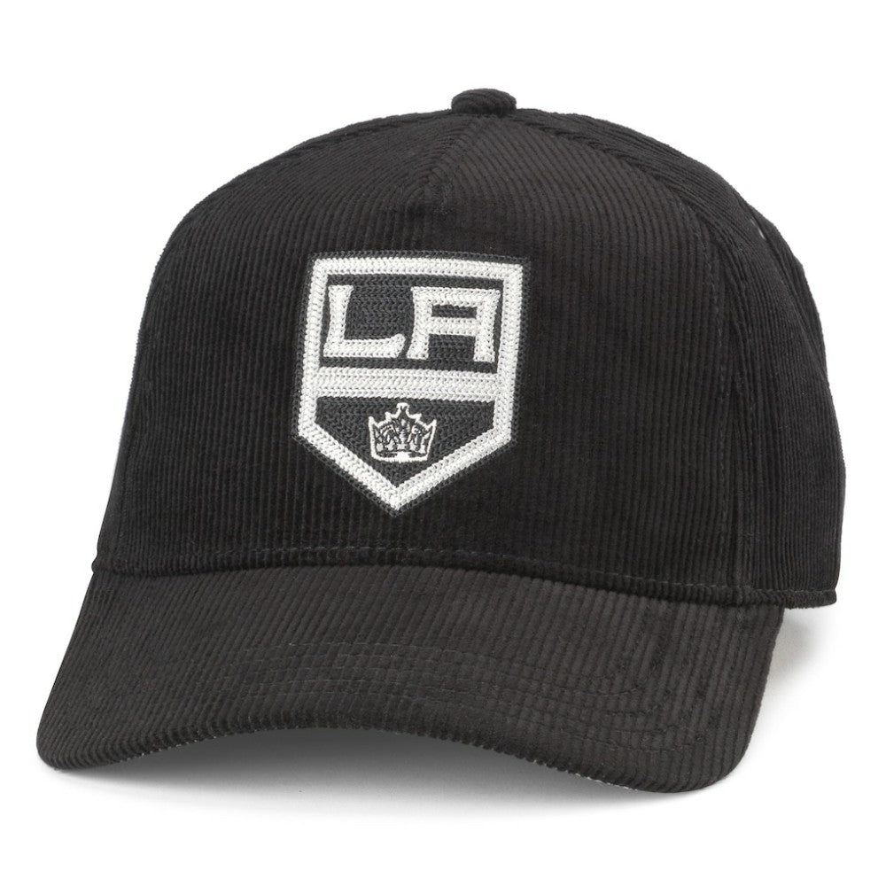 NHL Los Angeles Kings American Needle Corduroy Chain Stitch Adjustable Hat - Black