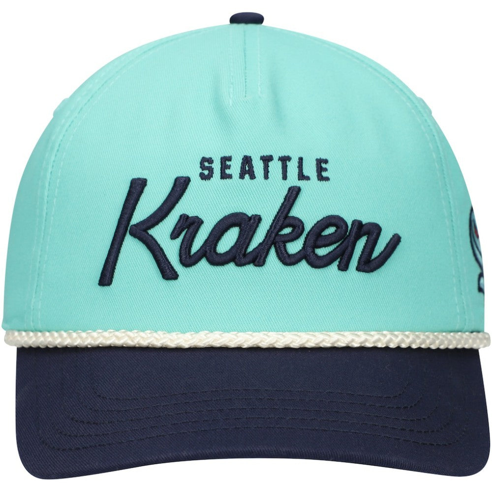 NHL Seattle Kraken American Needle Roscoe Washed Twill Adjustable Hat - Light Blue/Deep Sea Blue