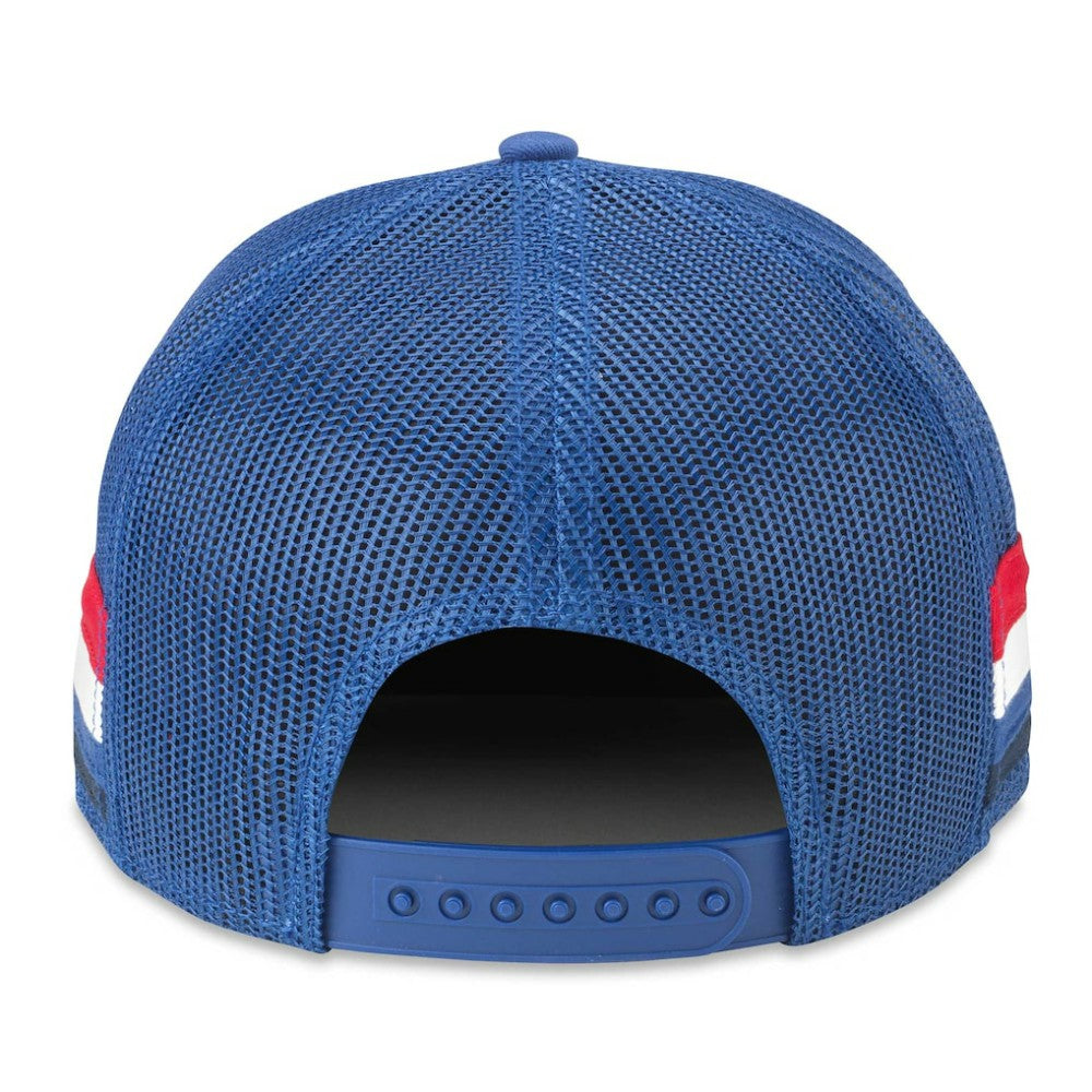 NHL New York Rangers American Needle HotFoot Stripes Trucker Adjustable Hat - Blue