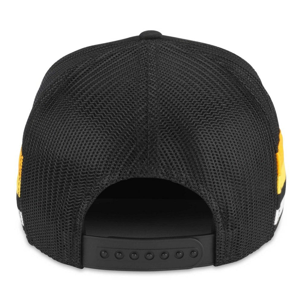 NHL Pittsburgh Penguins American Needle HotFoot Stripes Trucker Adjustable Hat - Black