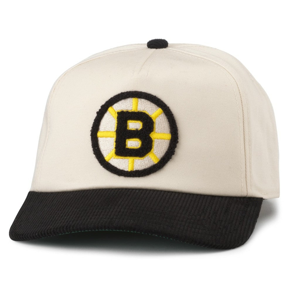 NHL Boston Bruins American Needle Burnett Adjustable Hat - White/Black