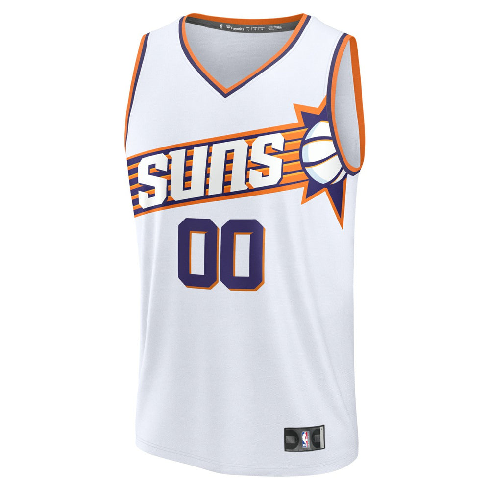 Phoenix Suns Youth Fast Break Custom Replica Jersey White Association Edition