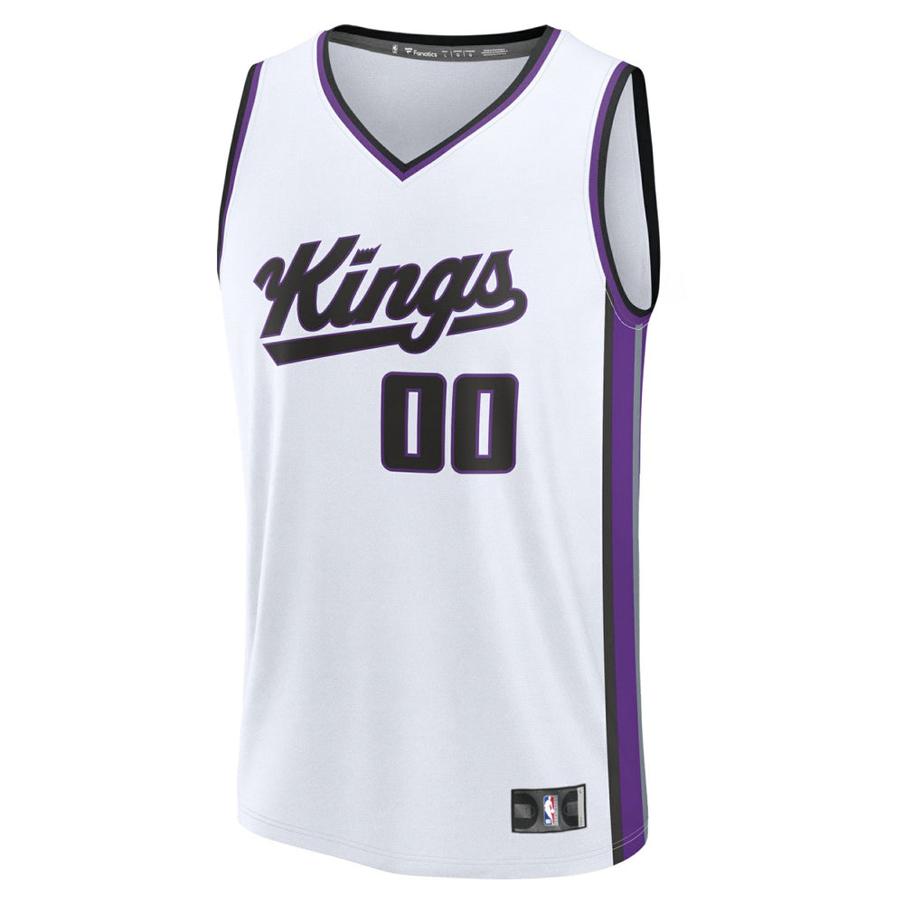 Sacramento Kings Youth Fast Break Custom Replica Jersey White Association Edition