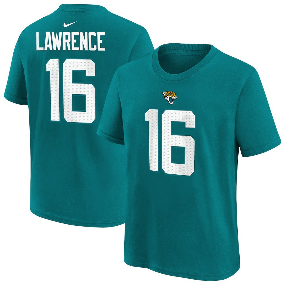 Trevor Lawrence Jacksonville Jaguars Preschool Player Name & Number T-Shirt Teal