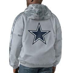 Dallas Cowboys Starter Throwback Thursday Night Lights Hoodie Full-Zip Jacket Silver