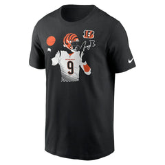 Joe Burrow Cincinnati Bengals Player Graphic T-Shirt Black