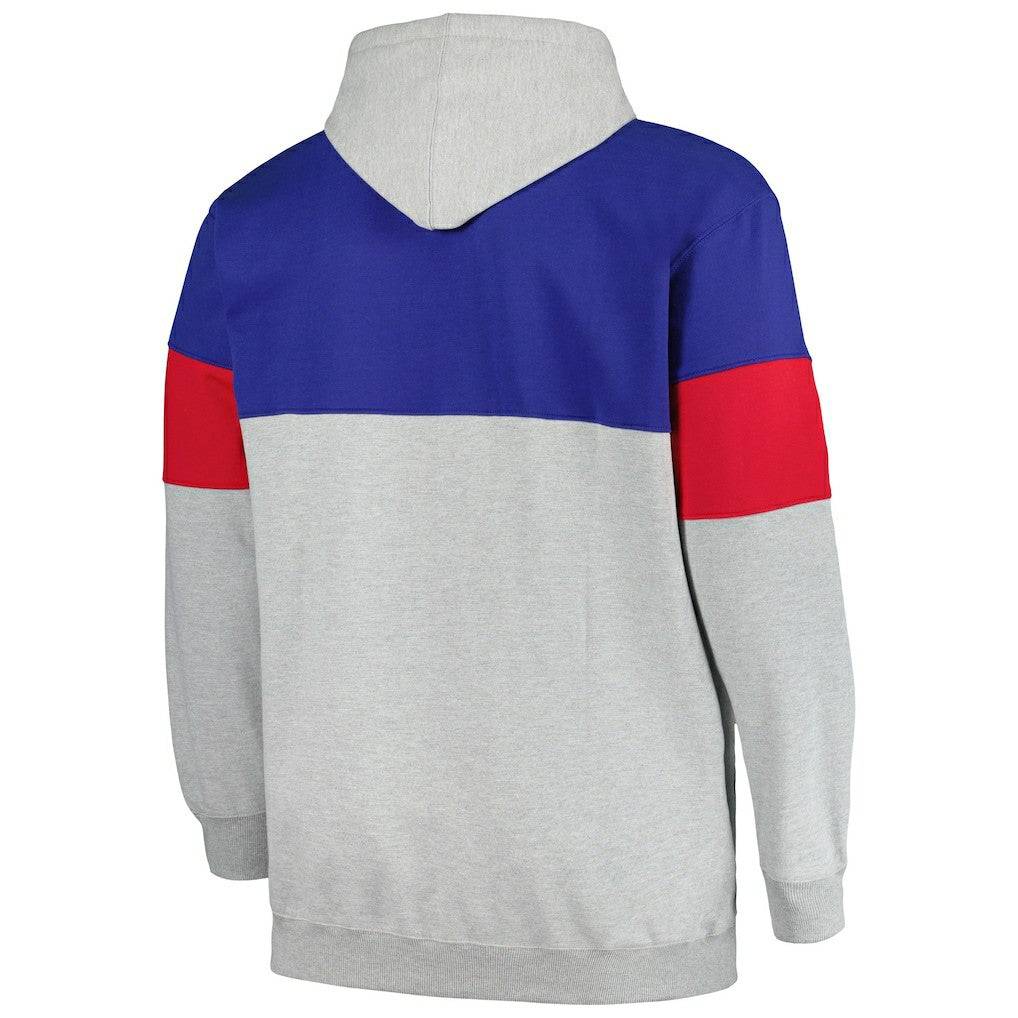 Philadelphia 76ers Big & Tall Pullover Hoodie Royal/Red
