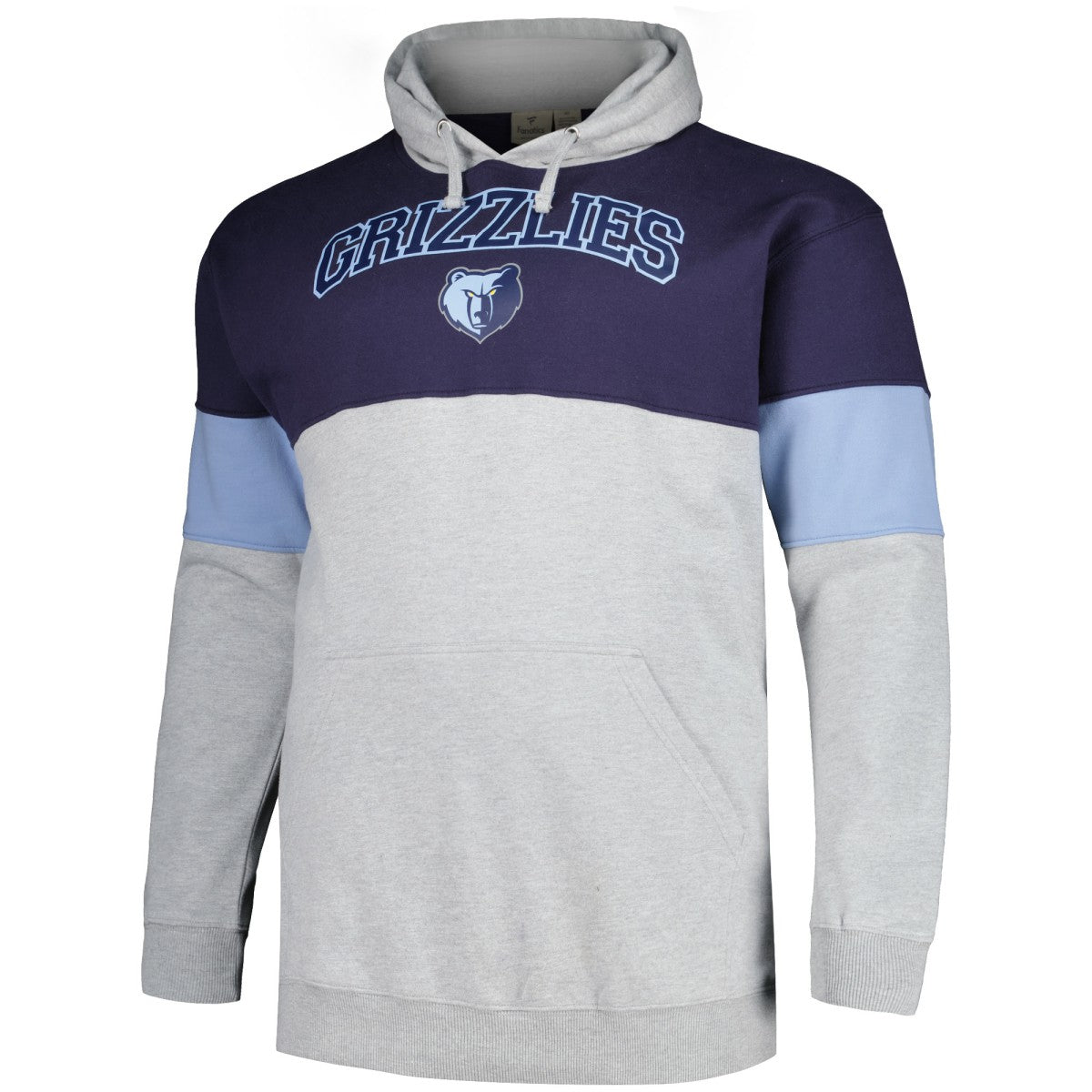 Memphis Grizzlies Big & Tall Pullover Hoodie Navy/Light Blue