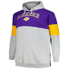 Los Angeles Lakers Big & Tall Pullover Hoodie Purple/Gold