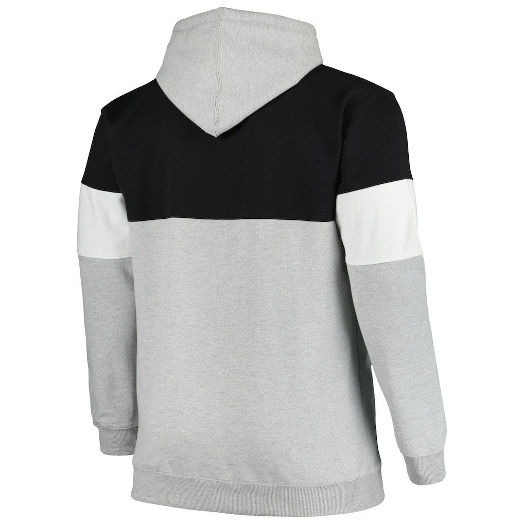 Brooklyn Nets Big & Tall Pullover Hoodie Black/White