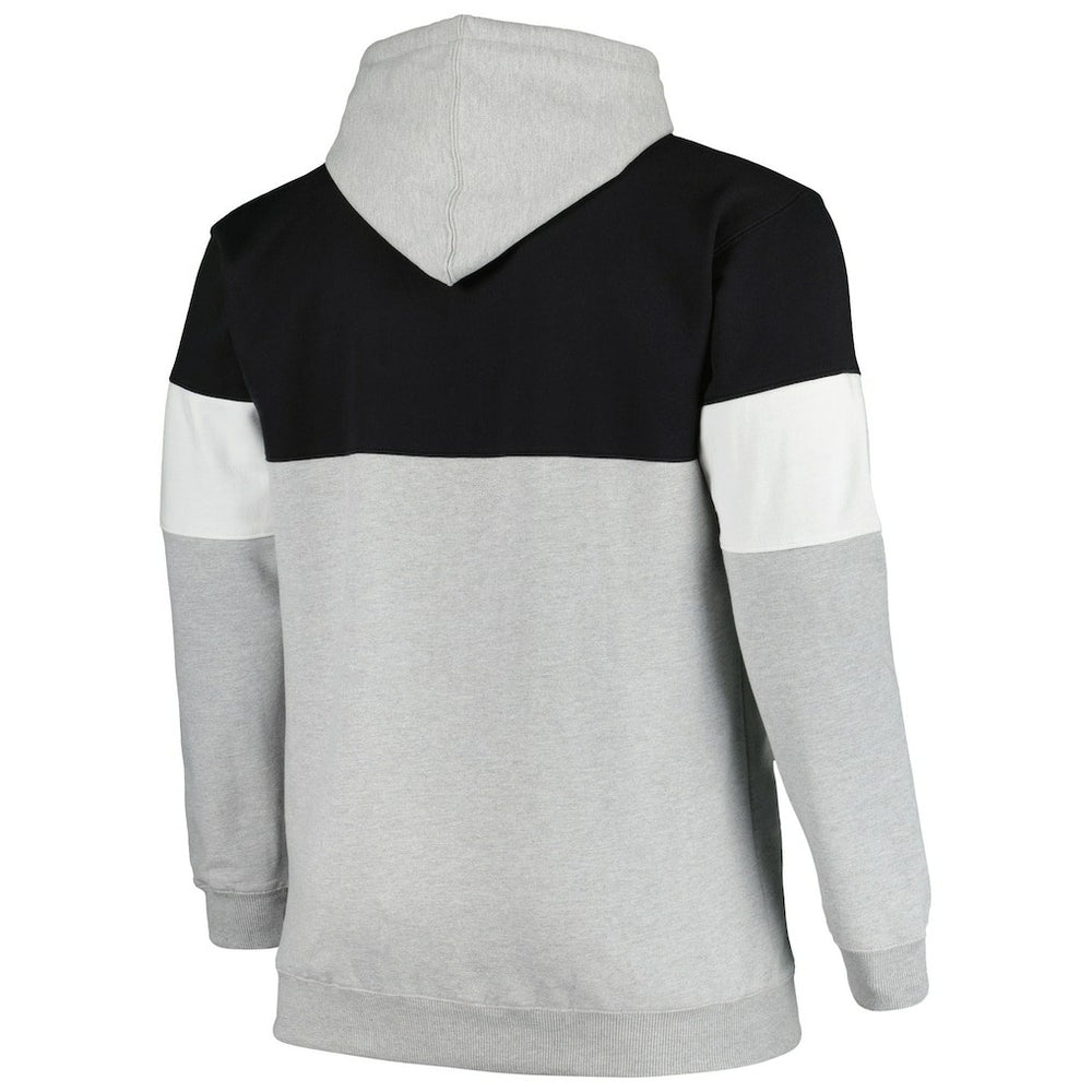 Brooklyn Nets Big & Tall Pullover Hoodie Black/White