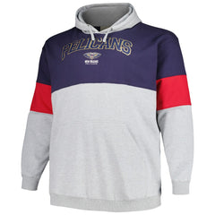 New Orleans Pelicans Big & Tall Pullover Hoodie Navy/Red
