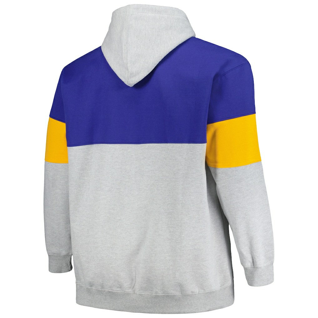Golden State Warriors Big & Tall Pullover Hoodie Royal/Gold