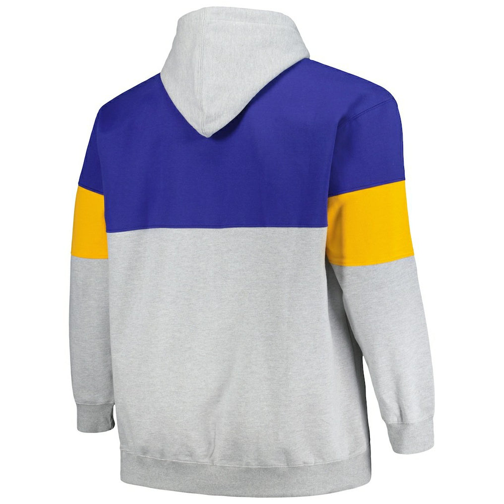 Golden State Warriors Big & Tall Pullover Hoodie Royal/Gold