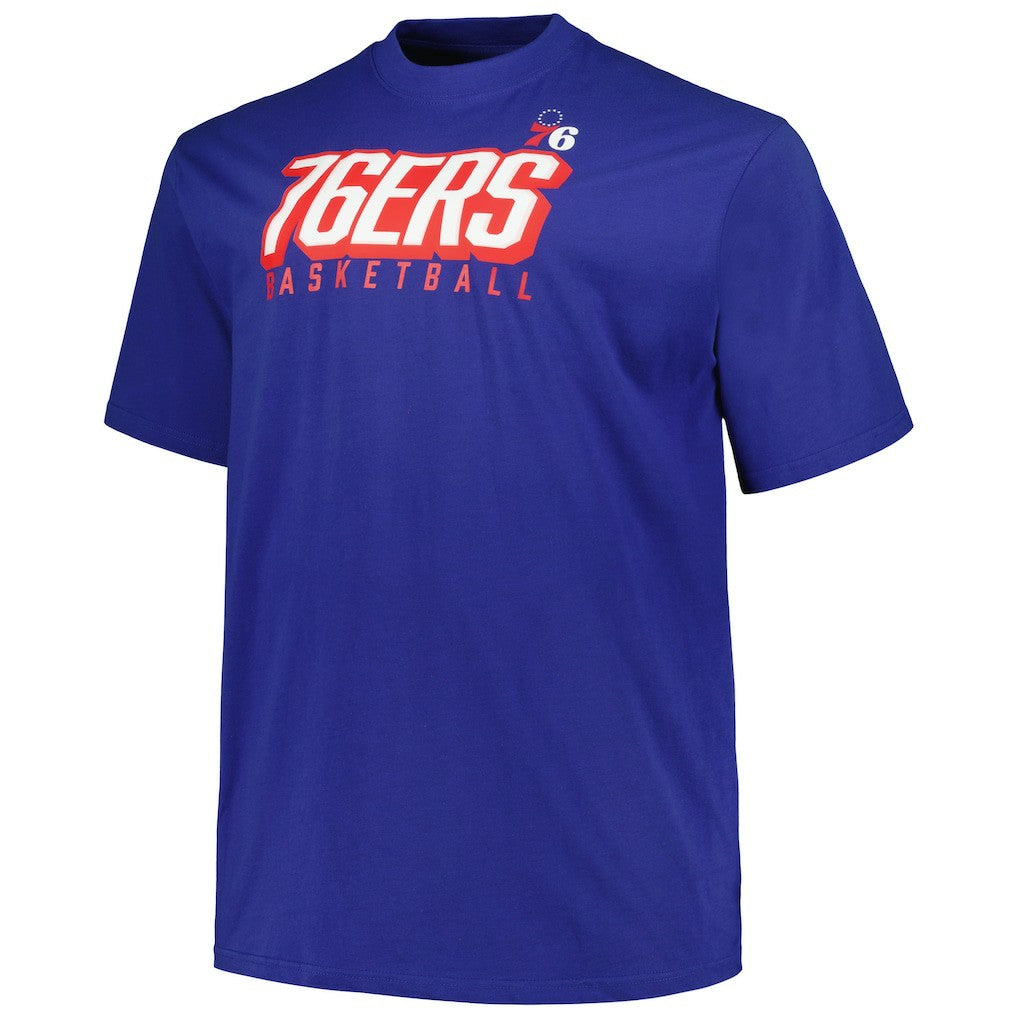 Philadelphia 76ers Big & Tall Short Sleeve & Long Sleeve T-Shirt Set Royal/Red