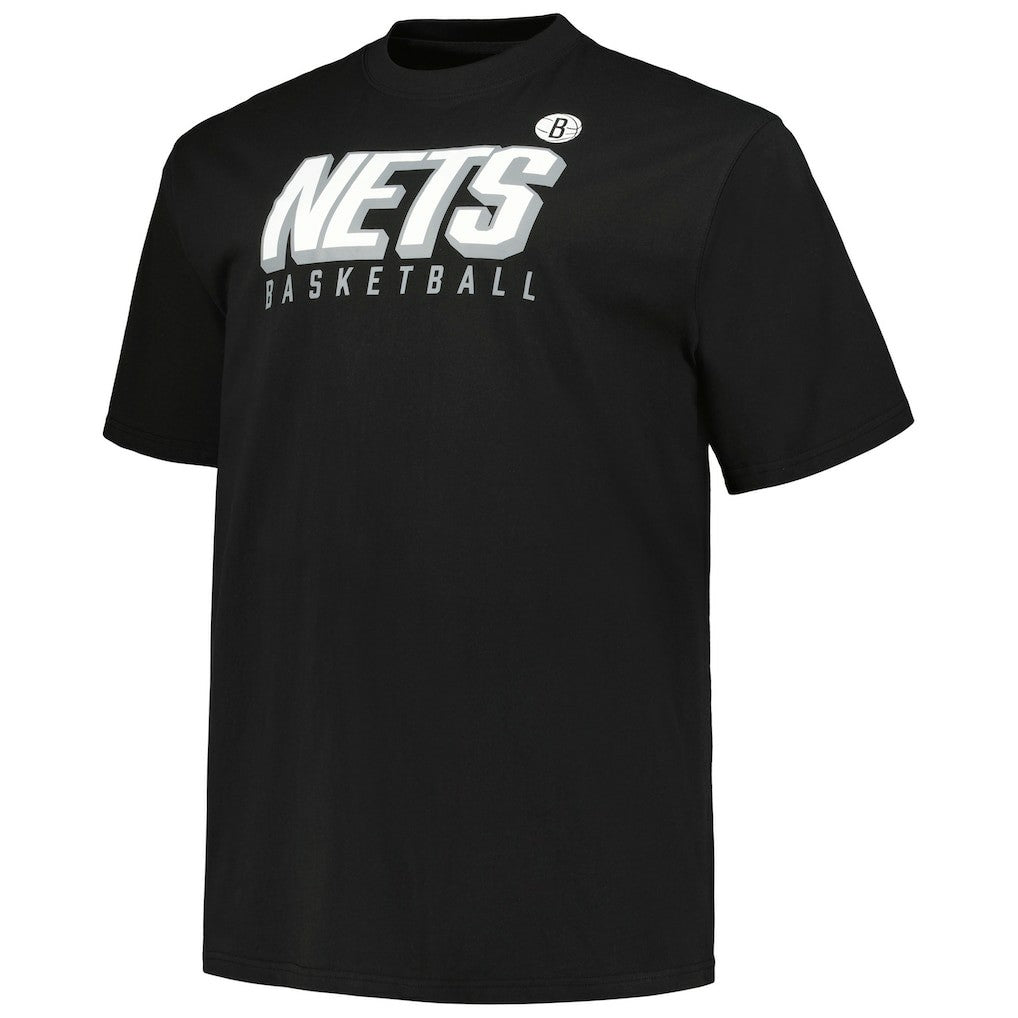 Brooklyn Nets Big & Tall Short Sleeve & Long Sleeve T-Shirt Set Black/White