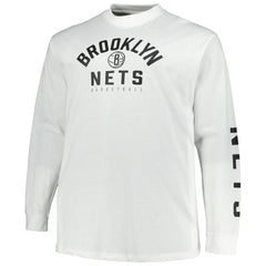 Brooklyn Nets Big & Tall Short Sleeve & Long Sleeve T-Shirt Set Black/White