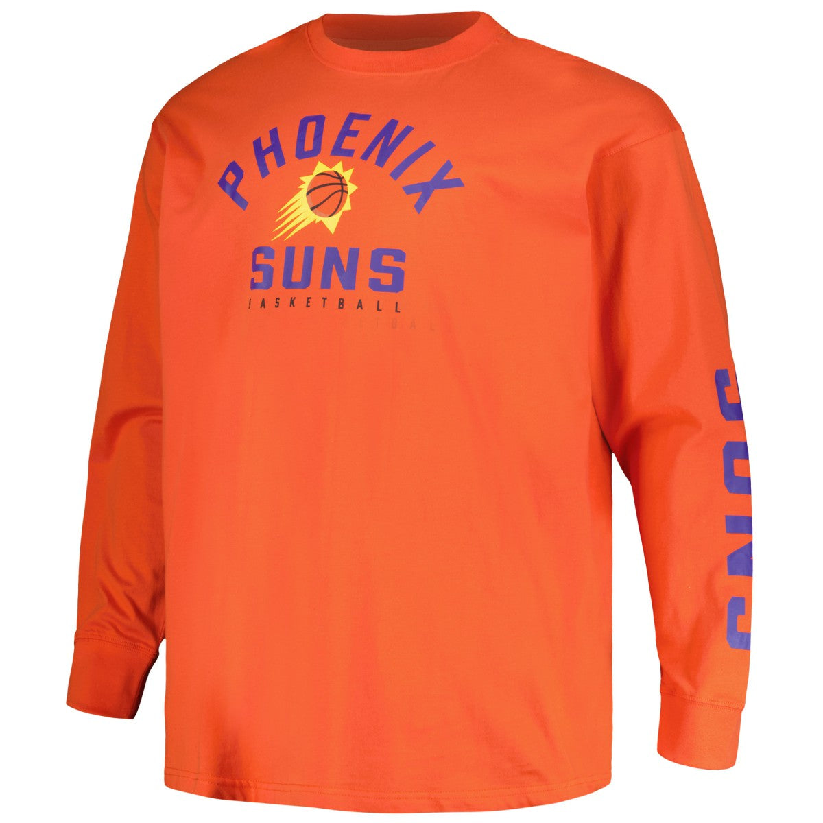Phoenix Suns Big & Tall Short Sleeve & Long Sleeve T-Shirt Set Purple/Orange