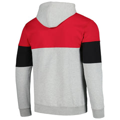 Chicago Bulls Contrast Pieced Pullover Hoodie Red