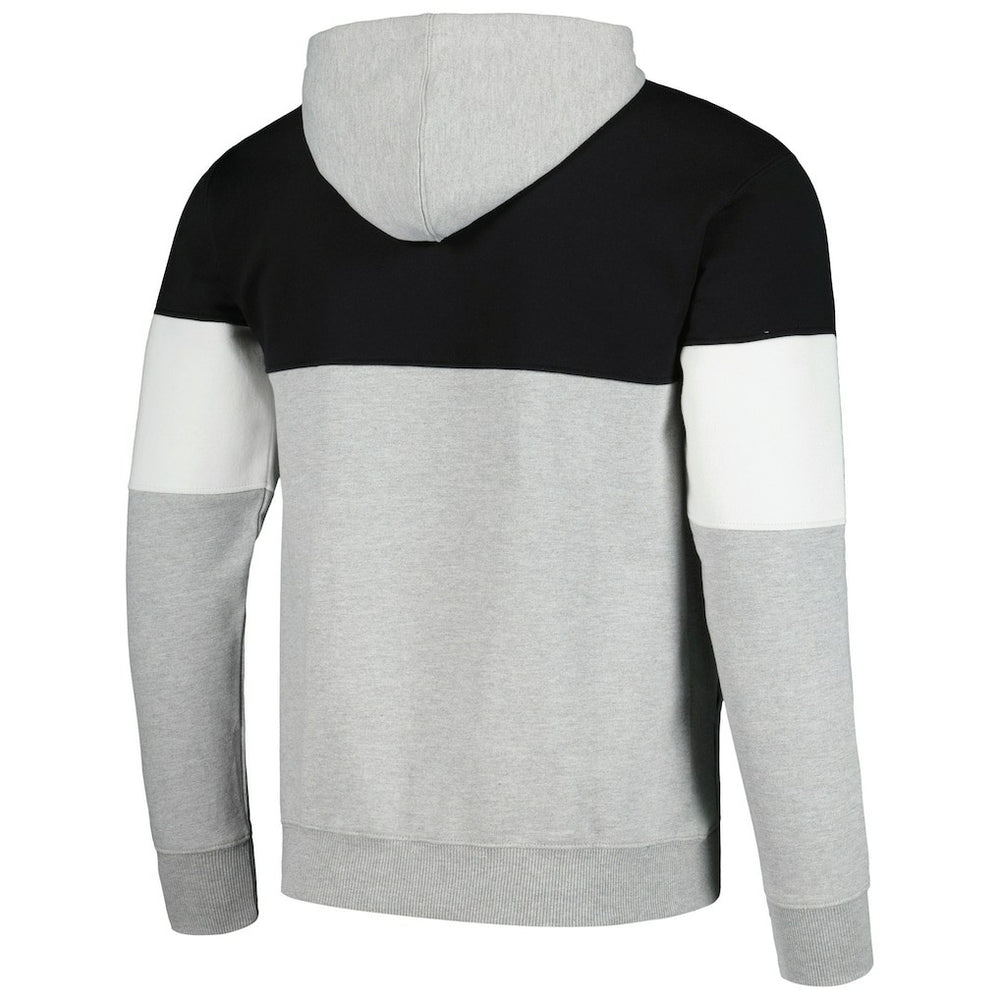 Brooklyn Nets Contrast Pieced Pullover Hoodie Black
