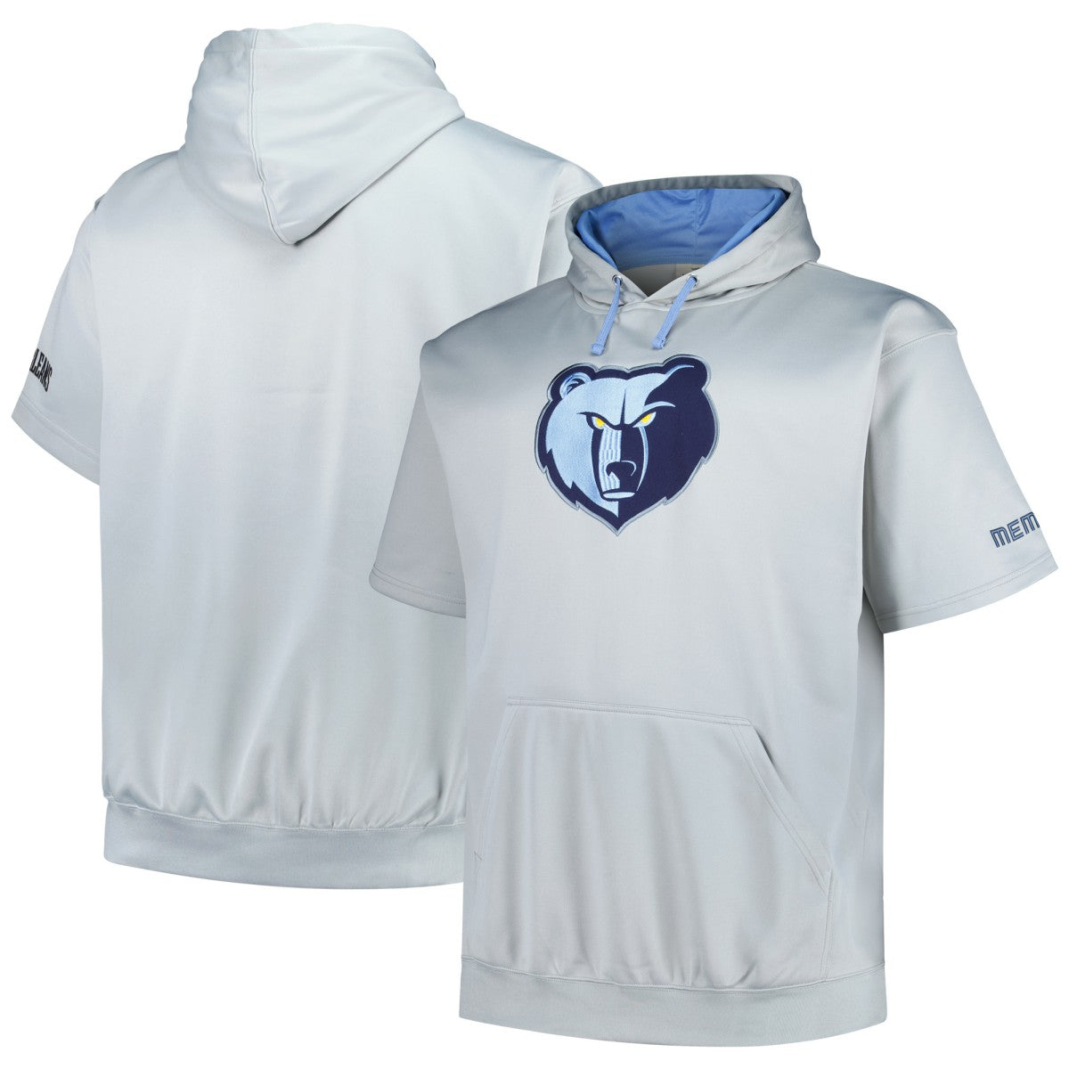 Memphis Grizzlies Big & Tall Logo Pullover Hoodie Silver