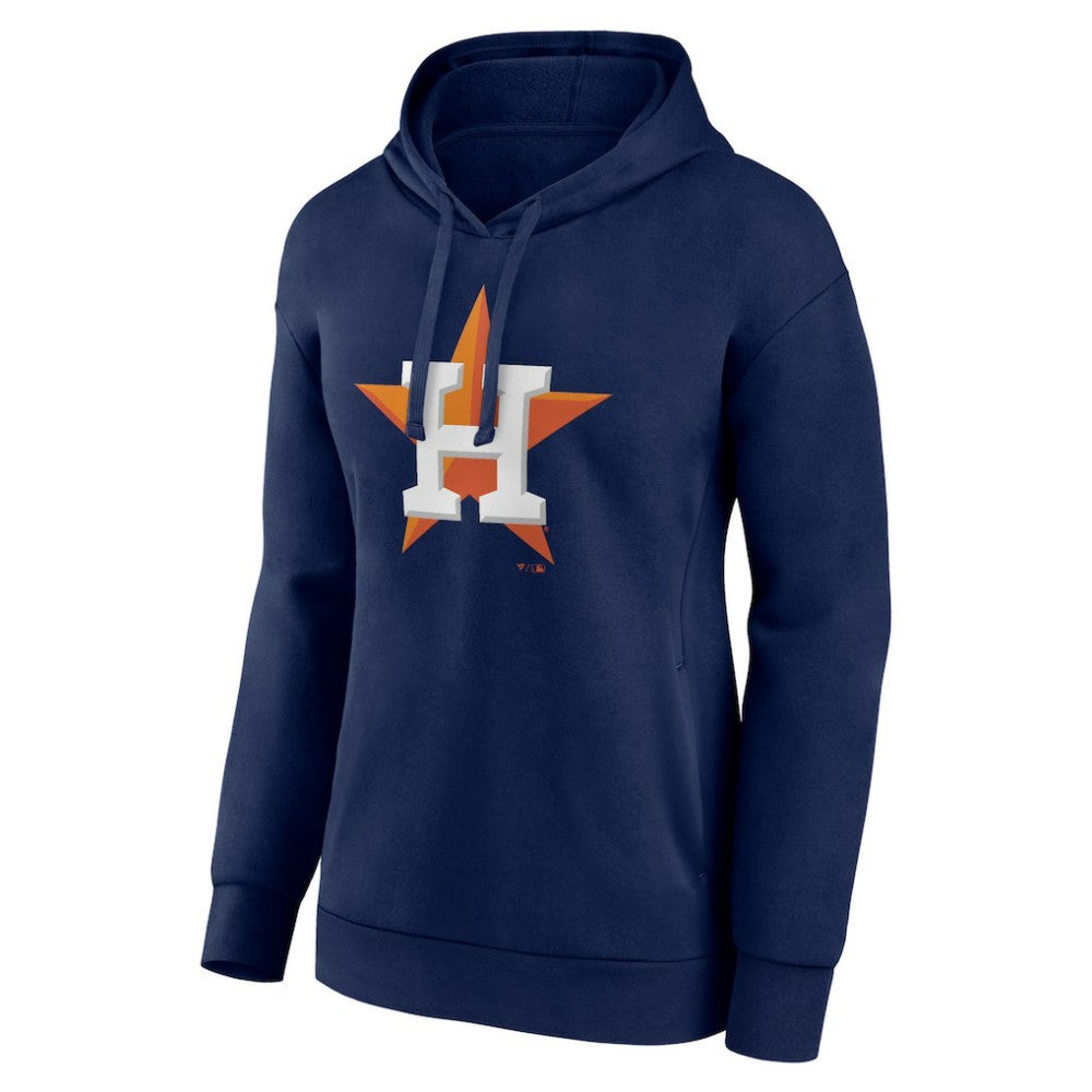 Houston Astros Fanatics Women's Logo Pullover Hoodie - Navy Hoodies