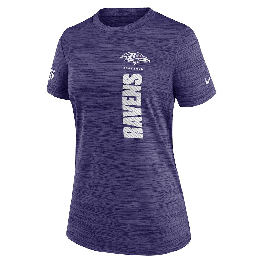Baltimore Ravens Women's Sideline Velocity Dri-FIT T-Shirt Purple