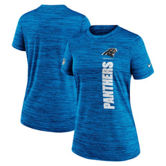 Carolina Panthers Women's Sideline Velocity Dri-FIT T-Shirt Blue