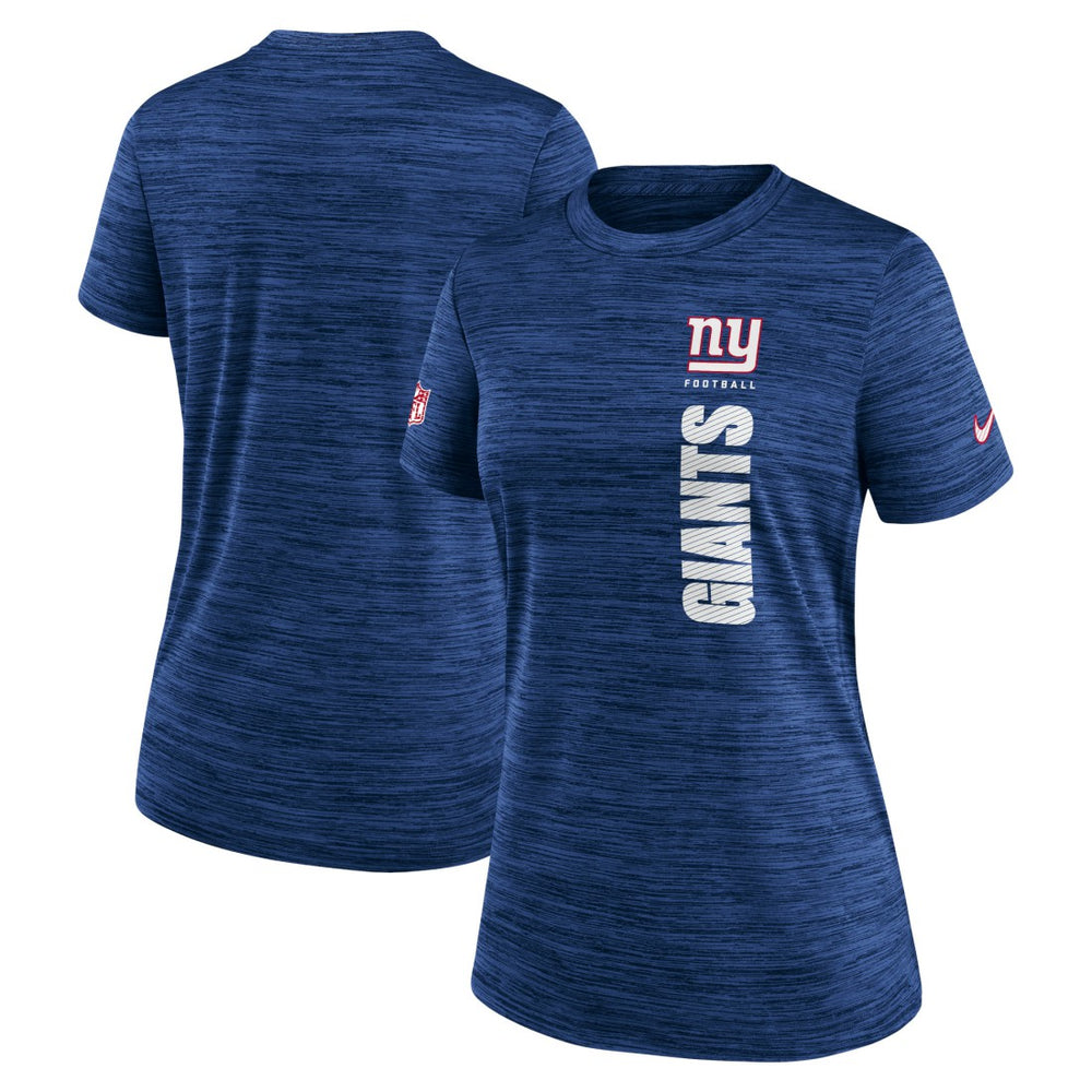 New York Giants Women's Sideline Velocity Dri-FIT T-Shirt Royal
